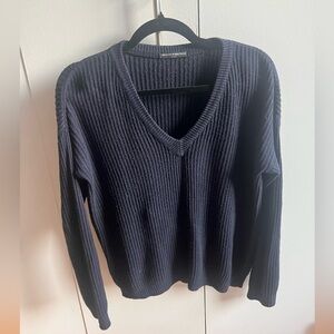 Brandy Melville navy v neck sweater